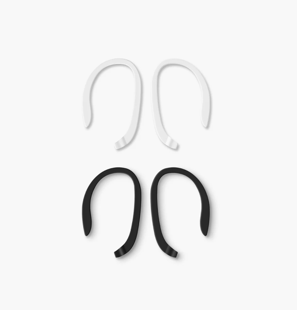 Uniq Loop Sports Ear Hooks For Airpods Dual Pack White Black