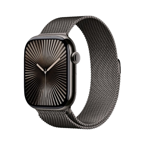 Apple Watch Series 10 GPS Cellular 42mm 46mm Titanium Case with Milanese Loop