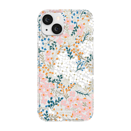 nuTCS: Old Friends New Products - Kate Spade New York Protective Hardshell  Case for iPhone 13 - Multi Floral/Rose/Pacific Green/Clear/Cream with Stones