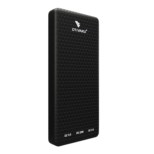 Vaku Magnus Carbon 10000Mah Dual Usb Qc3.0 And 3A Pd 20W  Power Bank - Black